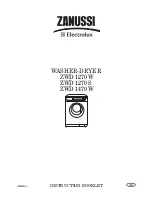 Zanussi ZWD 1270 S Instruction Booklet preview