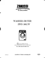 Zanussi ZWD 1662 W Instruction Booklet preview