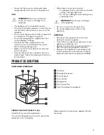 Предварительный просмотр 5 страницы Zanussi ZWD 8166 W User Manual