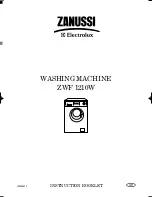 Zanussi ZWF 1210W Instruction Booklet предпросмотр