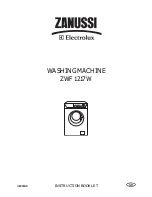 Zanussi ZWF 1217 W Instruction Booklet предпросмотр