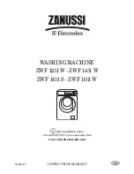 Zanussi ZWF 1231 W Instruction Booklet preview