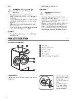 Предварительный просмотр 4 страницы Zanussi ZWF 71440BW User Manual