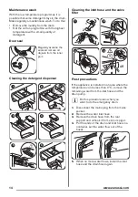 Предварительный просмотр 14 страницы Zanussi ZWF 81263WT User Manual