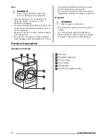 Предварительный просмотр 4 страницы Zanussi ZWF 91483W User Manual