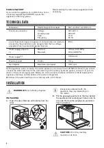 Preview for 6 page of Zanussi ZWF01483WH User Manual