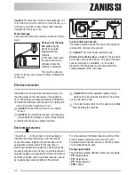 Preview for 20 page of Zanussi ZWF1000M User Manual