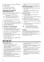 Preview for 14 page of Zanussi ZWF7241SBV User Manual