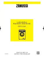 Preview for 1 page of Zanussi ZWG 3103 Instruction Booklet