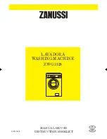 Preview for 1 page of Zanussi ZWG 3121 Instruction Booklet