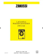 Preview for 1 page of Zanussi ZWG 3129 Instruction Booklet