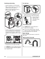 Preview for 20 page of Zanussi ZWH 3101 User Manual