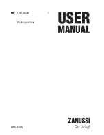 Zanussi ZWH 6125 User Manual preview