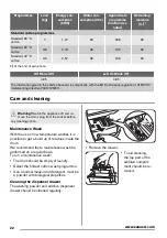 Предварительный просмотр 22 страницы Zanussi ZWH 6130 P User Manual