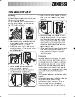 Предварительный просмотр 25 страницы Zanussi ZWH 6145 User Manual