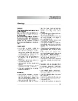 Предварительный просмотр 29 страницы Zanussi ZWK 5120 User Manual