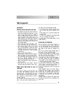 Предварительный просмотр 37 страницы Zanussi ZWK 5120 User Manual