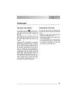 Предварительный просмотр 45 страницы Zanussi ZWK 5120 User Manual