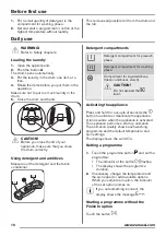 Preview for 10 page of Zanussi ZWQ 61216SA User Manual