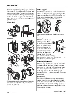 Предварительный просмотр 10 страницы Zanussi ZWQ 7100 SO User Manual