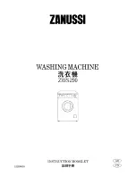 Zanussi ZWS 290 Instruction Booklet preview