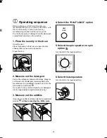 Предварительный просмотр 14 страницы Zanussi ZWS 290 Instruction Booklet