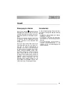 Предварительный просмотр 21 страницы Zanussi ZWT 3202 User Manual