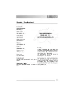 Предварительный просмотр 25 страницы Zanussi ZWT 3202 User Manual