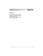 Предварительный просмотр 35 страницы Zanussi ZWT 3202 User Manual