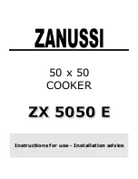 Zanussi ZX 5050 E Instructions For Use Manual preview