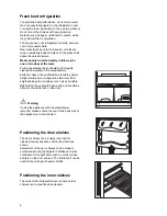 Предварительный просмотр 6 страницы Zanussi ZX 57/3 SA Instruction Booklet