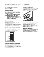 Предварительный просмотр 11 страницы Zanussi ZX 57/3 SA Instruction Booklet