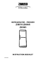 Zanussi ZX97/5 Instruction Booklet предпросмотр