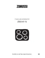 Preview for 1 page of Zanussi ZXE 65 X Installation And Operating Instructions Manual