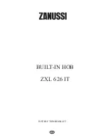Zanussi ZXL 626 IT Instruction Booklet preview