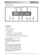 Предварительный просмотр 7 страницы Zanussi ZYB 590 XL User Manual