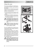 Предварительный просмотр 12 страницы Zanussi ZYB 590 XL User Manual