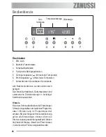 Предварительный просмотр 48 страницы Zanussi ZYB 590 XL User Manual