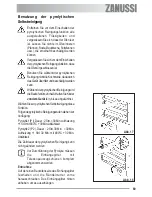 Предварительный просмотр 69 страницы Zanussi ZYB 590 XL User Manual