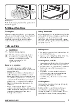 Предварительный просмотр 7 страницы Zanussi ZZB10401XV User Manual