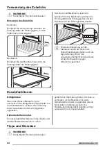 Предварительный просмотр 24 страницы Zanussi ZZB21601XX User Manual