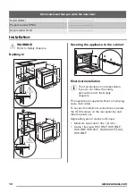 Preview for 12 page of Zanussi ZZB30401XK User Manual