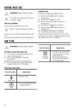 Предварительный просмотр 6 страницы Zanussi ZZB35901XA User Manual