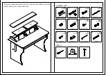 Предварительный просмотр 10 страницы Zaor Combo 61 Desk Assembly Manual