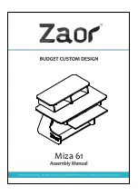 Предварительный просмотр 1 страницы Zaor Miza 61 Assembly Manual