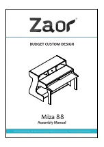 Zaor Miza 88 Assembly Manual preview