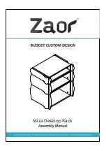 Zaor Miza Desktop Rack Series Assembly Manual preview