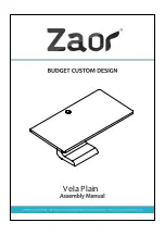 Zaor Vela Plain Assembly Manual preview