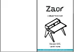 Предварительный просмотр 1 страницы Zaor Vision WS Assembly Manual