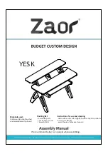 Zaor Yesk Assembly Manual preview
